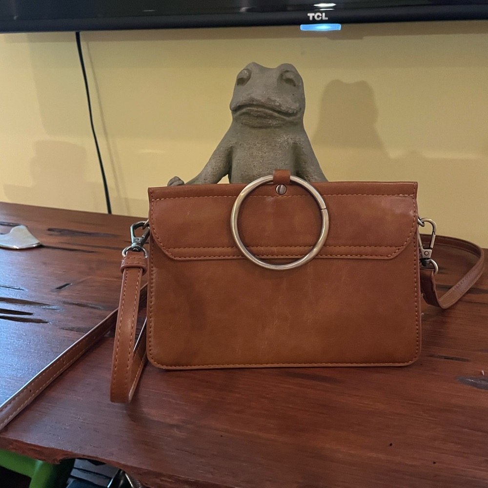 Brown Leather Crossbody Bag